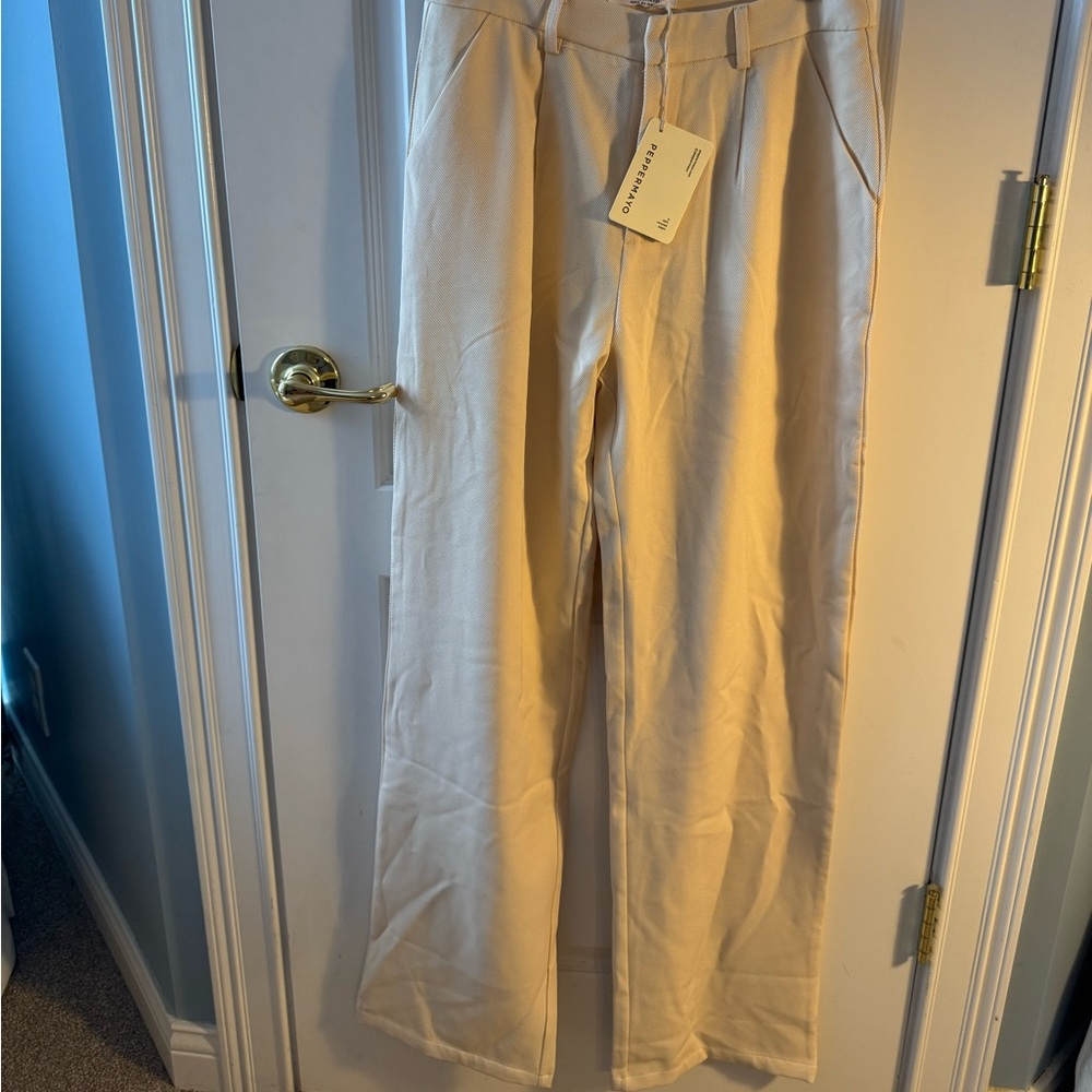 NWT cream trousers